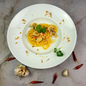 Spaghetti de Mare mit Garnelen Gewürz