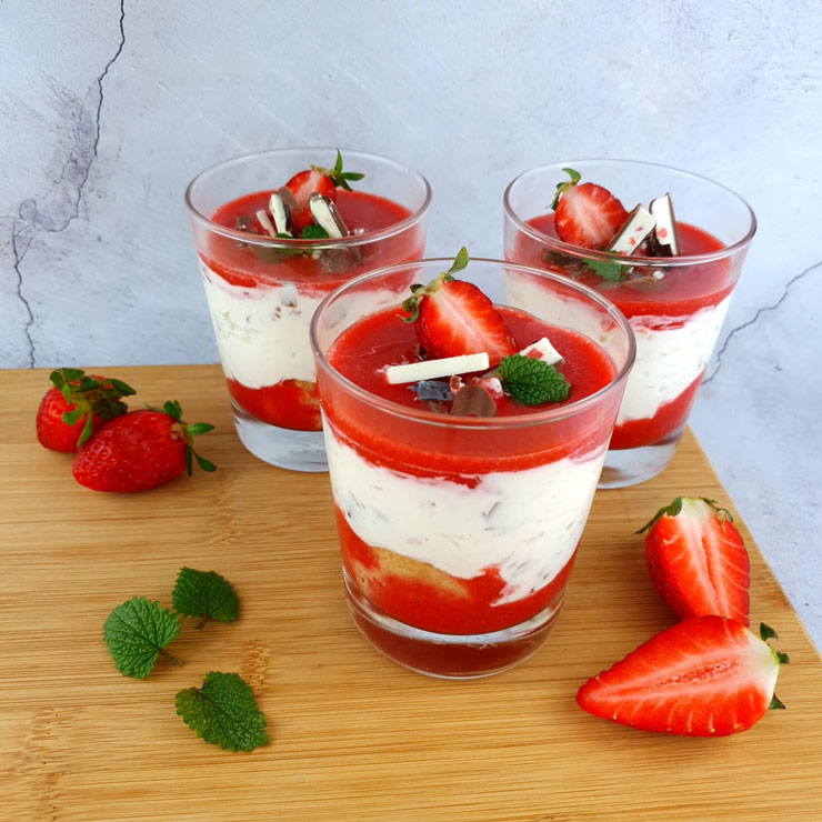 Erdbeer-Mascarpone mit Windbeuteln