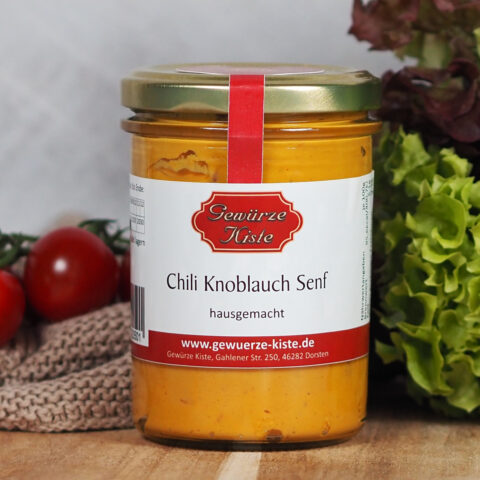 Chili Knoblauch Senf – würzig-pikanter Senf mit Chili und Knoblauch