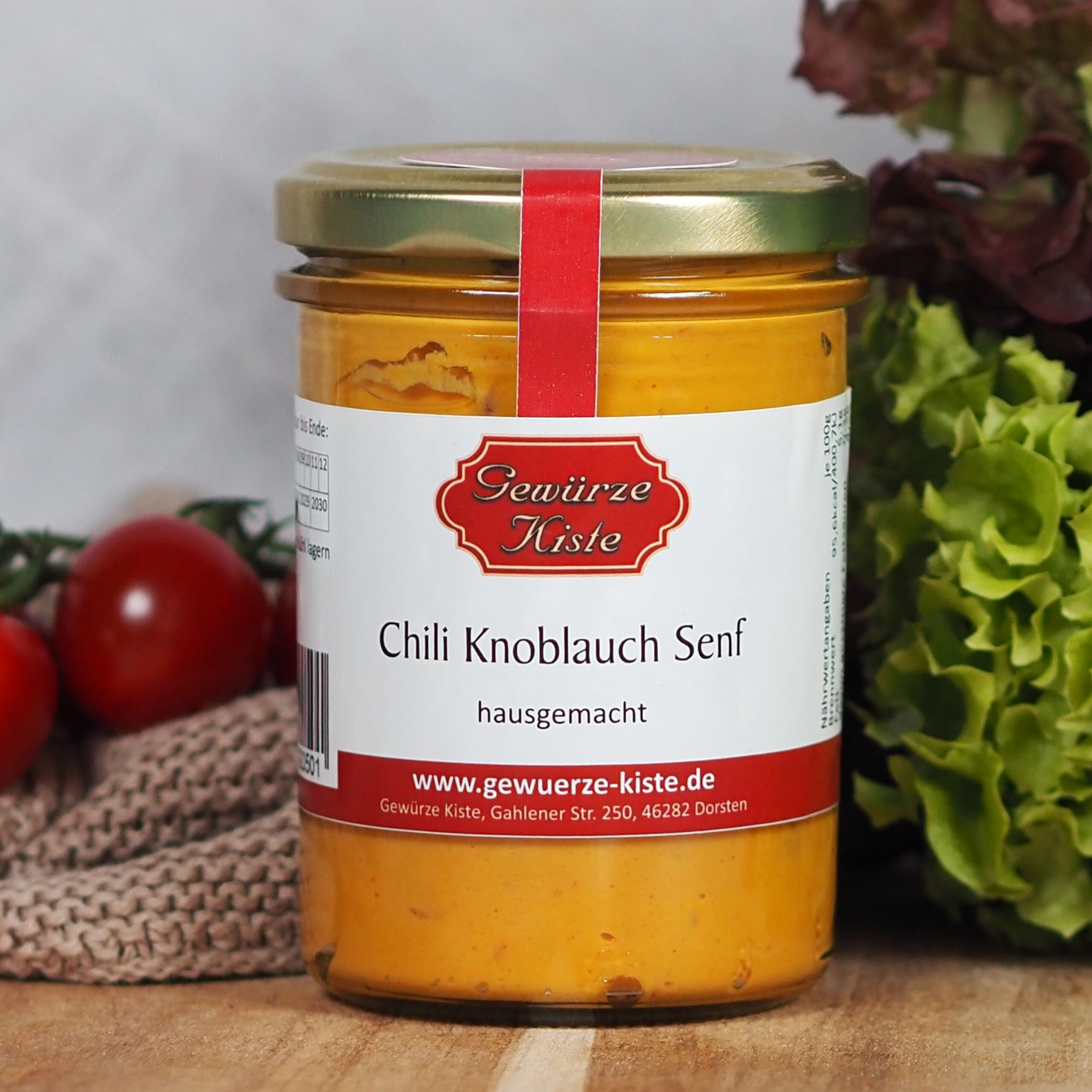 Chili Knoblauch Senf – würzig-pikanter Senf mit Chili und Knoblauch