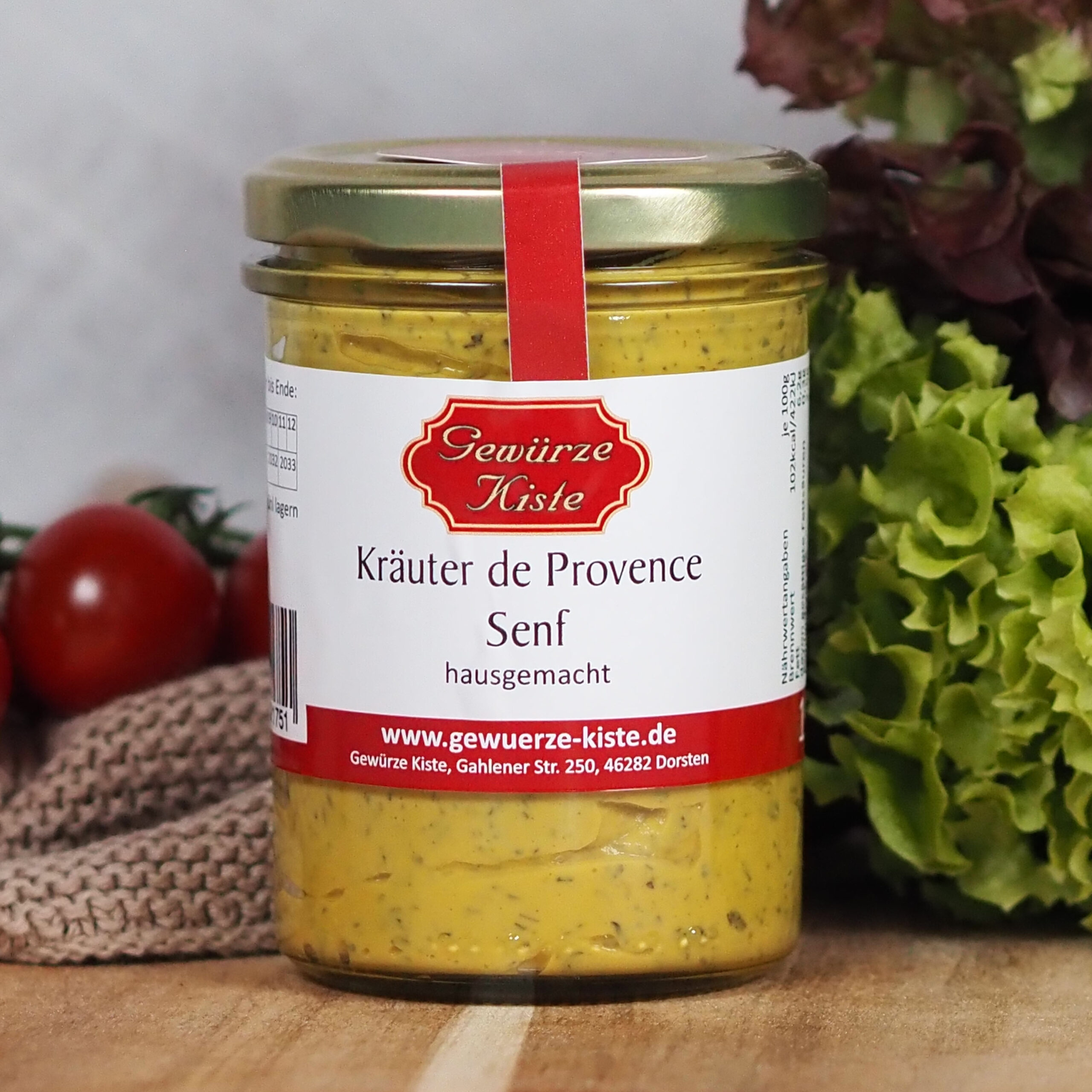 Kräuter der Provence Senf – würzige Senfspezialität mit mediterranen Kräutern