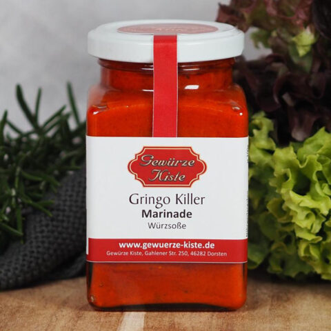 Ein Glas Gringo Killer Marinade
