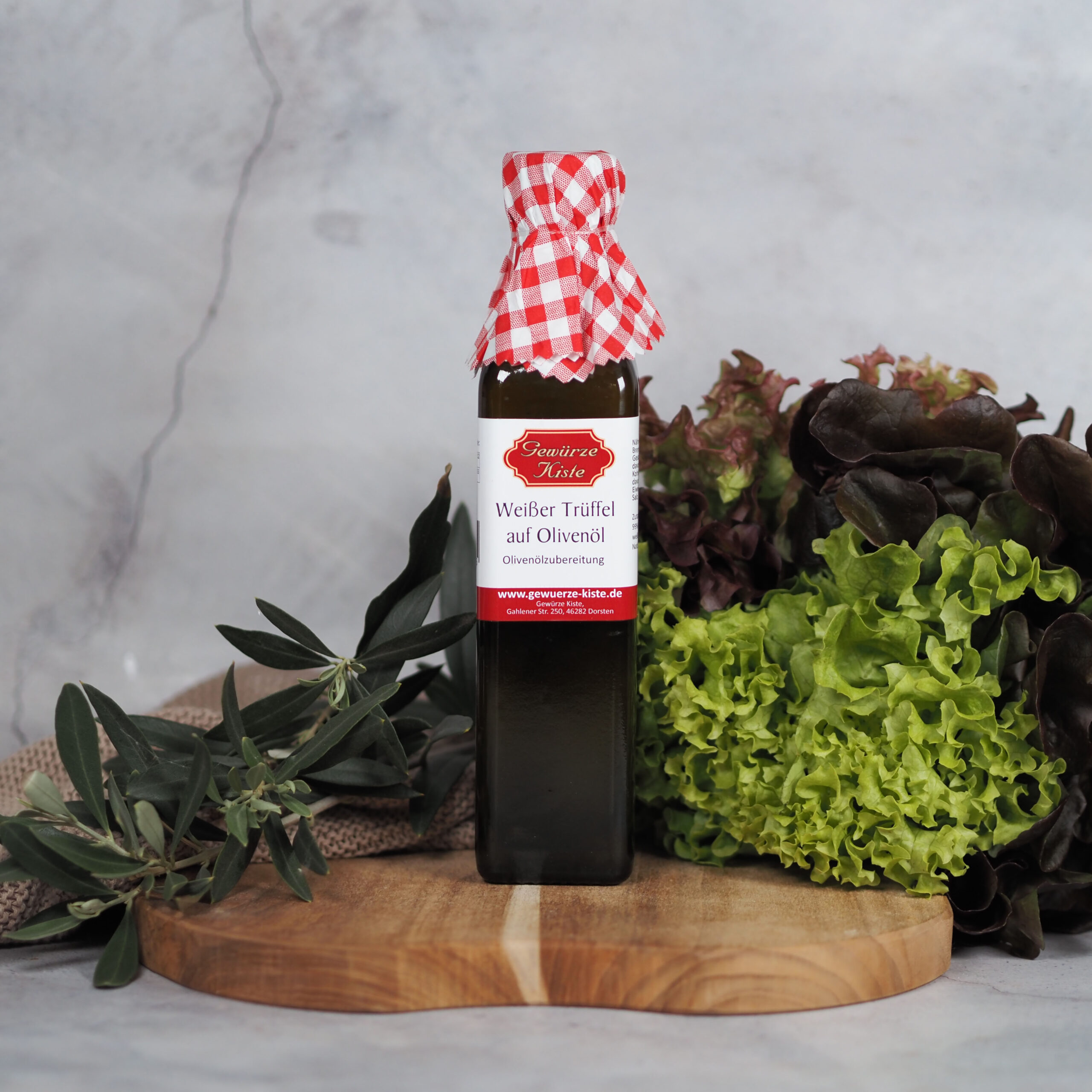 Weißer Trüffel auf Olivenöl
