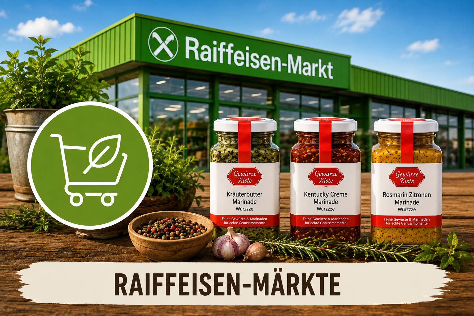 Gewürze Kiste Produkte in ausgewählten Raiffeisen-Märkten