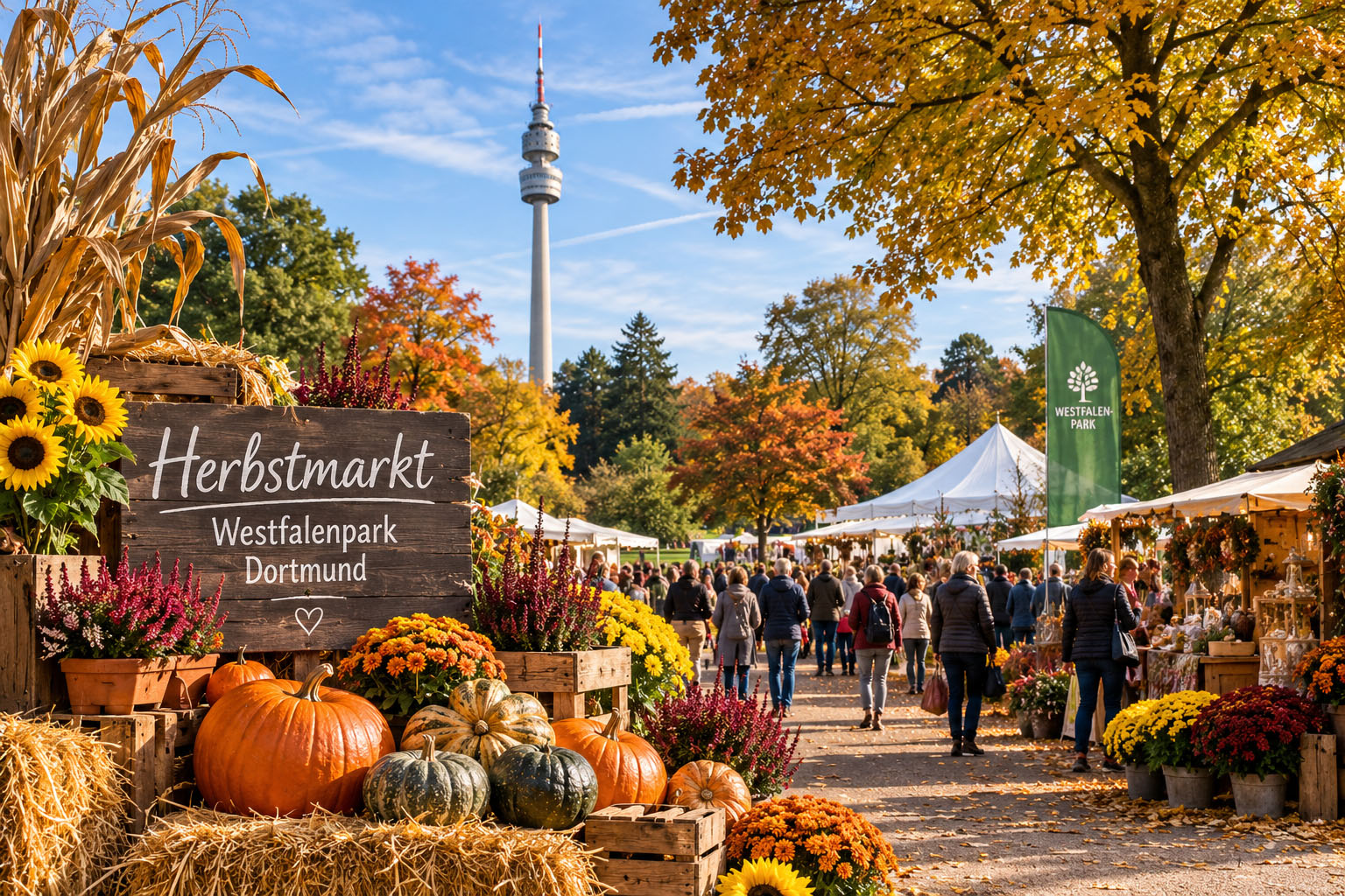 Herbstmarkt im Westfalenpark Dortmund mit Gewürze Kiste